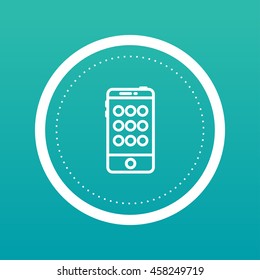 Mobile smartphone icon