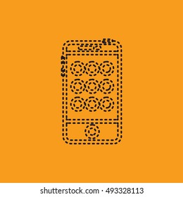 Mobile smartphone icon