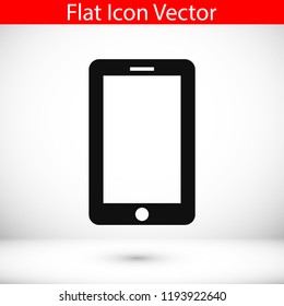 mobile smartphone icon, stock vector illustration flat design style