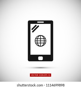 mobile smartphone icon, Vector EPS 10 illustration style