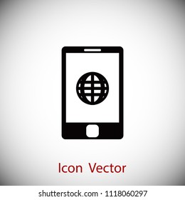 mobile smartphone icon, Vector EPS 10 illustration style