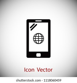 mobile smartphone icon, Vector EPS 10 illustration style