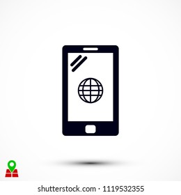 mobile smartphone icon, 

Vector EPS 10 illustration style