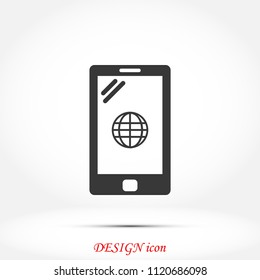 mobile smartphone icon, Vector EPS 10 illustration style