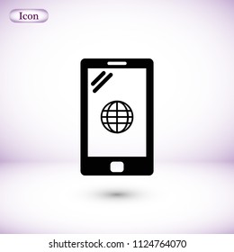 mobile smartphone icon, 

Vector EPS 10 illustration style