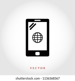 mobile smartphone icon, 

Vector EPS 10 illustration style
