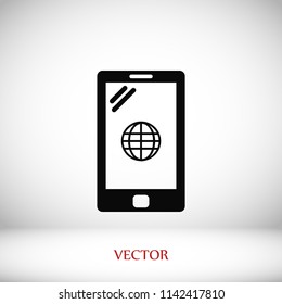 mobile smartphone icon, 

Vector EPS 10 illustration style
