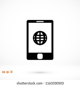 mobile smartphone icon, Vector EPS 10 illustration style