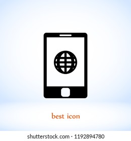 mobile smartphone icon, Vector EPS 10 illustration style