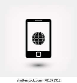 mobile smartphone icon, 

Vector EPS 10 illustration style