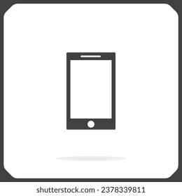 Smartphone-Symbol, Vektorgrafik. Flachdesign-Stil