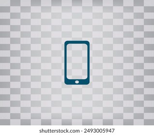 Icono de smartphone móvil, Ilustración vectorial. Diseño plano estilo
