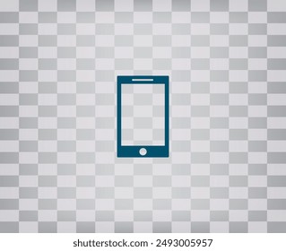 Icono de smartphone móvil, Ilustración vectorial. Diseño plano estilo