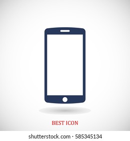mobile smartphone icon, vector illustration. Flat design eps 10