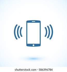 mobile smartphone icon, vector illustration. Flat design eps 10