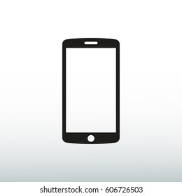 mobile smartphone icon, vector illustration. Flat design eps 10