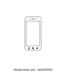 mobile smartphone icon vector modern on white background