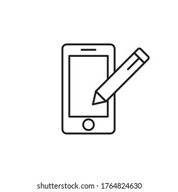 mobile, smartphone icon vector sign symbol isolated