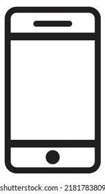 mobile smartphone screen vector icon