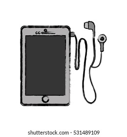 Mobile smartphone technology icon vector illustration graphic design