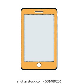 Mobile smartphone technology icon vector illustration graphic design