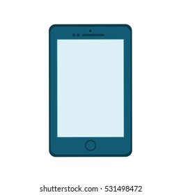 Mobile smartphone technology icon vector illustration graphic design