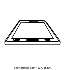 Mobile smartphone technology icon vector illustration graphic design