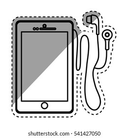 Mobile smartphone technology icon vector illustration graphic