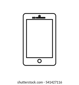 Mobile smartphone technology icon vector illustration graphic