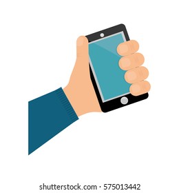 Mobile smartphone technology icon vector illustration graphic design