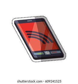 Mobile smartphone technology icon vector illustration graphic design