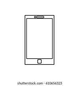 Mobile smartphone technology icon vector illustration graphic design