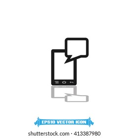 mobile and sms icon vector illustration EPS 10