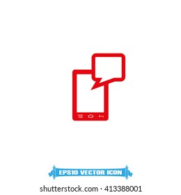 mobile and sms icon vector illustration EPS 10