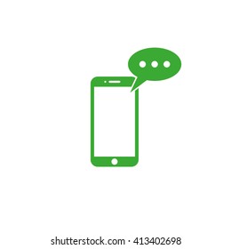 mobile and sms icon vector illustration EPS 10