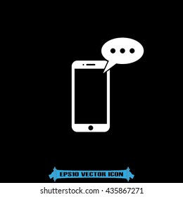 mobile and sms icon vector illustration eps10