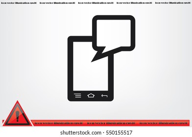 mobile and sms icon vector illustration EPS 10