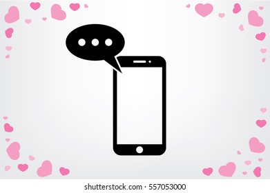 mobile and sms icon vector illustration EPS 10.