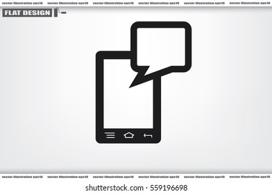 mobile and sms icon vector illustration EPS 10 