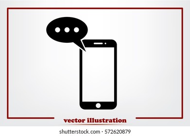 mobile and sms icon vector illustration EPS 10.