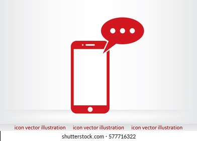 mobile and sms icon vector illustration.
