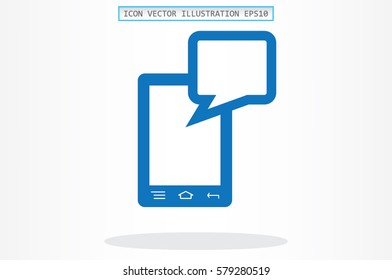 mobile and sms icon vector illustration EPS 10