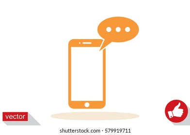 mobile and sms icon vector illustration EPS 10.