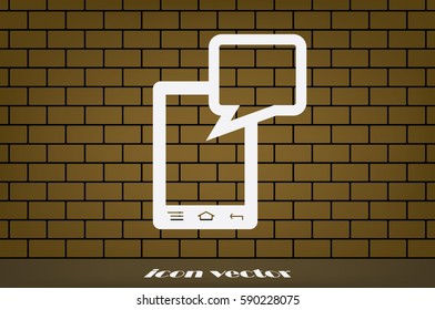 mobile and sms icon vector illustration EPS 10