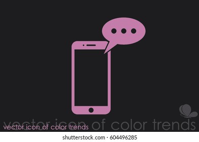 mobile and sms icon vector illustration EPS 10.