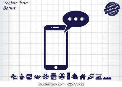 mobile and sms icon vector illustration EPS 10.