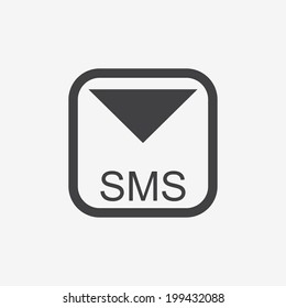 Mobile sms text message mail icons set