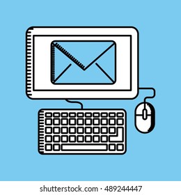 mobile social media icon vector illustration design