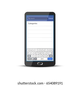 Mobile social network. Vector illustration