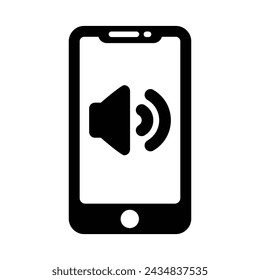 Mobile Sound-Symbol, Vektorgrafik-Illustrationen 